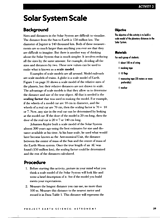 Solar System Scale -- Student Guide
