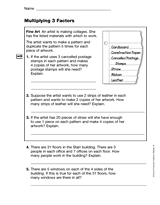 Multiplying 3 Factors (Gr. 4)