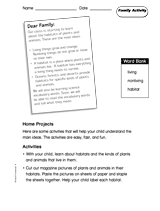 Where Plants and Animals Live: Family Activity