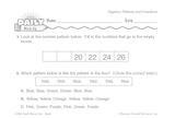 Math Warm-Up 239 for Gr. 1 & 2: Algebra, Patterns & Functions