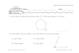 Math Warm-Up 137 for Gr. 3 & 4: Measurement & Geometry