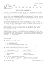 Stagecoach Mary Fields Biography: A Reading Warm-Up