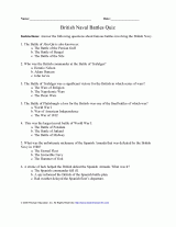 British Naval Battles Quiz