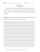 Malta Writing Exercise